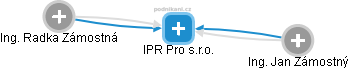 IPR Pro s.r.o. - náhled vizuálního zobrazení vztahů obchodního rejstříku