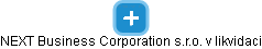 NEXT Business Corporation s.r.o. v likvidaci - náhled vizuálního zobrazení vztahů obchodního rejstříku