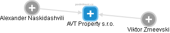 AVT Property s.r.o. - náhled vizuálního zobrazení vztahů obchodního rejstříku