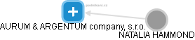 AURUM & ARGENTUM company, s.r.o. - náhled vizuálního zobrazení vztahů obchodního rejstříku