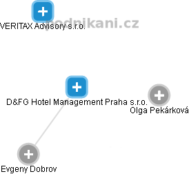D&FG Hotel Management Praha s.r.o. - náhled vizuálního zobrazení vztahů obchodního rejstříku