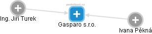Gasparo s.r.o. - náhled vizuálního zobrazení vztahů obchodního rejstříku