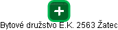 Bytové družstvo E.K. 2563 Žatec - náhled vizuálního zobrazení vztahů obchodního rejstříku