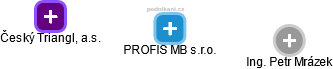PROFIS MB s.r.o. - náhled vizuálního zobrazení vztahů obchodního rejstříku