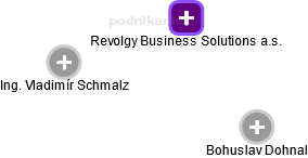 Revolgy Business Solutions a.s. - náhled vizuálního zobrazení vztahů obchodního rejstříku