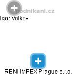 RENI IMPEX Prague s.r.o. - náhled vizuálního zobrazení vztahů obchodního rejstříku