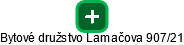 Bytové družstvo Lamačova 907/21 - náhled vizuálního zobrazení vztahů obchodního rejstříku