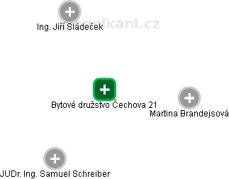 Bytové družstvo Čechova 21 - náhled vizuálního zobrazení vztahů obchodního rejstříku