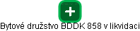 Bytové družstvo BDDK 858 v likvidaci - náhled vizuálního zobrazení vztahů obchodního rejstříku