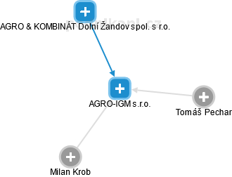AGRO-IGM s.r.o. - náhled vizuálního zobrazení vztahů obchodního rejstříku