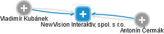 NewVision Interaktiv, spol. s r.o. - náhled vizuálního zobrazení vztahů obchodního rejstříku
