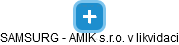 SAMSURG - AMIK s.r.o. v likvidaci - náhled vizuálního zobrazení vztahů obchodního rejstříku