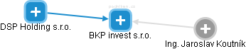 BKP invest s.r.o. - náhled vizuálního zobrazení vztahů obchodního rejstříku