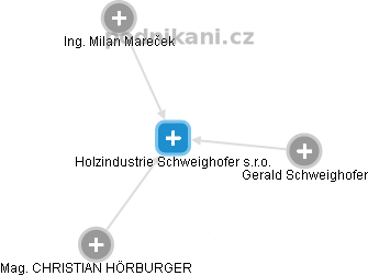 Holzindustrie Schweighofer s.r.o. - náhled vizuálního zobrazení vztahů obchodního rejstříku