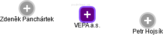 VEPA a.s. - náhled vizuálního zobrazení vztahů obchodního rejstříku
