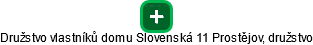 Družstvo vlastníků domu Slovenská 11 Prostějov, družstvo - náhled vizuálního zobrazení vztahů obchodního rejstříku