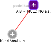 A.B.R. HOLDING a.s. - náhled vizuálního zobrazení vztahů obchodního rejstříku