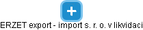 ERZET export - import s. r. o.  v likvidaci  - náhled vizuálního zobrazení vztahů obchodního rejstříku