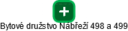 Bytové družstvo Nábřeží 498 a 499 - náhled vizuálního zobrazení vztahů obchodního rejstříku