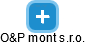 O&P mont s.r.o. - náhled vizuálního zobrazení vztahů obchodního rejstříku