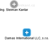 Damas International LLC, s.r.o. - náhled vizuálního zobrazení vztahů obchodního rejstříku