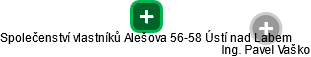 Společenství vlastníků Alešova 56-58 Ústí nad Labem - náhled vizuálního zobrazení vztahů obchodního rejstříku