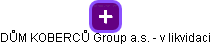 DŮM KOBERCŮ Group a.s. - v likvidaci - náhled vizuálního zobrazení vztahů obchodního rejstříku