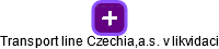 Transport line Czechia,a.s. v likvidaci - náhled vizuálního zobrazení vztahů obchodního rejstříku
