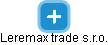 Leremax trade s.r.o. - náhled vizuálního zobrazení vztahů obchodního rejstříku