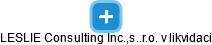 LESLIE Consulting Inc.,s..r.o. v likvidaci - náhled vizuálního zobrazení vztahů obchodního rejstříku