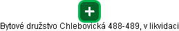 Bytové družstvo Chlebovická 488-489, v likvidaci - náhled vizuálního zobrazení vztahů obchodního rejstříku