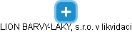 LION BARVY-LAKY, s.r.o. v likvidaci - náhled vizuálního zobrazení vztahů obchodního rejstříku