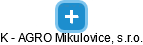 K - AGRO Mikulovice, s.r.o. - náhled vizuálního zobrazení vztahů obchodního rejstříku