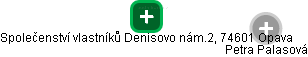 Společenství vlastníků Denisovo nám.2, 74601 Opava - náhled vizuálního zobrazení vztahů obchodního rejstříku