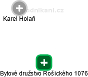 Bytové družstvo Rošického 1076 - náhled vizuálního zobrazení vztahů obchodního rejstříku