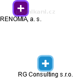 RG Consulting s.r.o. - náhled vizuálního zobrazení vztahů obchodního rejstříku