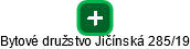 Bytové družstvo Jičínská 285/19 - náhled vizuálního zobrazení vztahů obchodního rejstříku