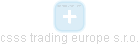 csss trading europe s.r.o. - náhled vizuálního zobrazení vztahů obchodního rejstříku