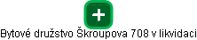 Bytové družstvo Škroupova 708 v likvidaci - náhled vizuálního zobrazení vztahů obchodního rejstříku