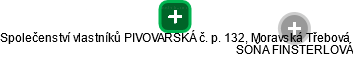 Společenství vlastníků PIVOVARSKÁ č. p. 132, Moravská Třebová - náhled vizuálního zobrazení vztahů obchodního rejstříku