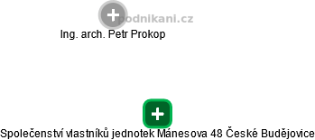 Společenství vlastníků jednotek Mánesova 48 České Budějovice - náhled vizuálního zobrazení vztahů obchodního rejstříku