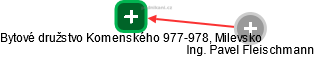 Bytové družstvo Komenského 977-978, Milevsko - náhled vizuálního zobrazení vztahů obchodního rejstříku