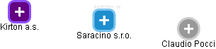 Saracino s.r.o. - náhled vizuálního zobrazení vztahů obchodního rejstříku
