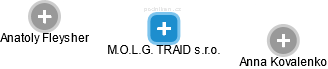 M.O.L.G. TRAID s.r.o. - náhled vizuálního zobrazení vztahů obchodního rejstříku