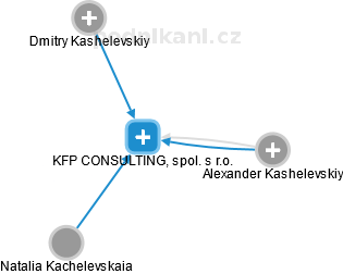 KFP CONSULTING, spol. s r.o. - náhled vizuálního zobrazení vztahů obchodního rejstříku