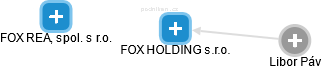 FOX HOLDING s.r.o. - náhled vizuálního zobrazení vztahů obchodního rejstříku
