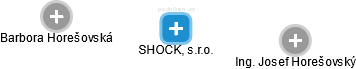 SHOCK, s.r.o. - náhled vizuálního zobrazení vztahů obchodního rejstříku
