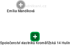 Společenství vlastníků Kroměřížská 14 Hulín - náhled vizuálního zobrazení vztahů obchodního rejstříku