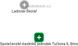 Společenství vlastníků jednotek Tučkova 6, Brno - náhled vizuálního zobrazení vztahů obchodního rejstříku