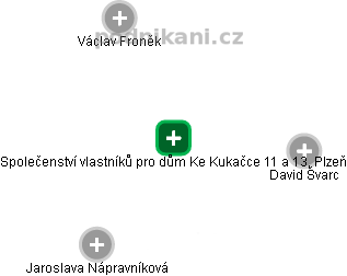 Společenství vlastníků pro dům Ke Kukačce 11 a 13, Plzeň - náhled vizuálního zobrazení vztahů obchodního rejstříku